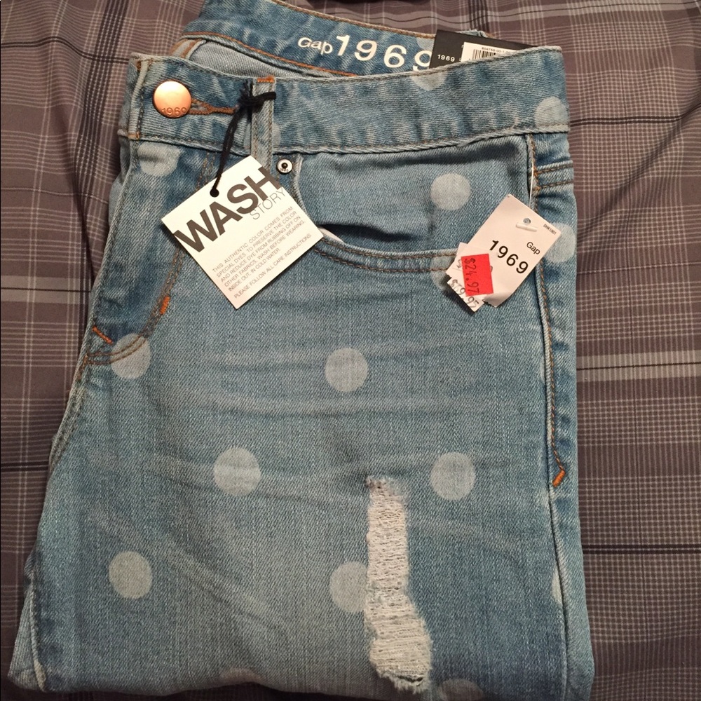 Gap Polka Dot Jeans